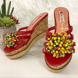 FINAL 🔽 💋Two Lips💋 Pammy Wedge Sandals